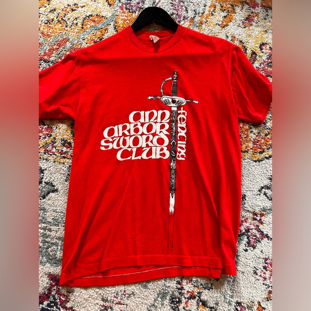 Vintage Ann Arbor Sword Club Tee Size L